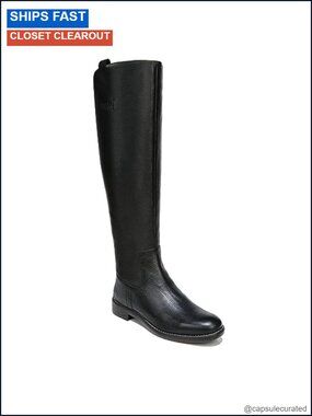 Franco Sarto Women's Knee High Flat Boots | Narrow Calf | Back Zip Casual